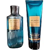 Bath & Body Works Men's Atlantic Ultimate Hydration Body Cream and Body Gel Wash 2 Piece Set