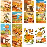 Sinload 48 Pcs Fall Mini Coloring Books Bulk Autumn Party Favors for Kids | Assorted Fall Activity Coloring Books, Gnome Maple Levels for Thanksgiving, Harvest, Birthday Party, Classroom, Travel