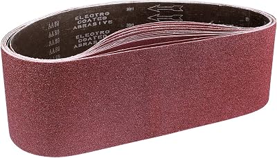 STE BRUAM Sanding Belt 150 x 1220 mm 80/120/150/240/400 grit 5pc set