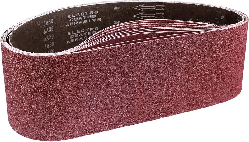 STE BRUAM Sanding Belt 150 x 1220 mm 80/120/150/240/400 grit 5pc set