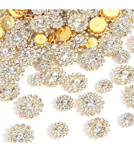 100 Pcs 12MM Sew on Rhinestones White Crystal Glass Tunisia