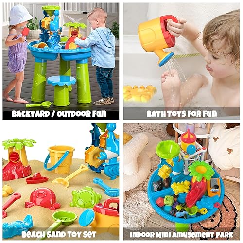 VINTOP Water Table Toys for Toddlers, Kids Sand and Water Toys for