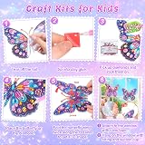 Hollivi Diamond Painting Kit for Kids 3D Butterfly Art Craft Gift Girls 5-12 view 5