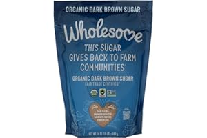Wholesome Fair Trade Organic Dark Brown Sugar, 24oz, 1-Pack