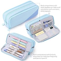 CICIMELON Big Capacity Pencil Case 3 Compartments