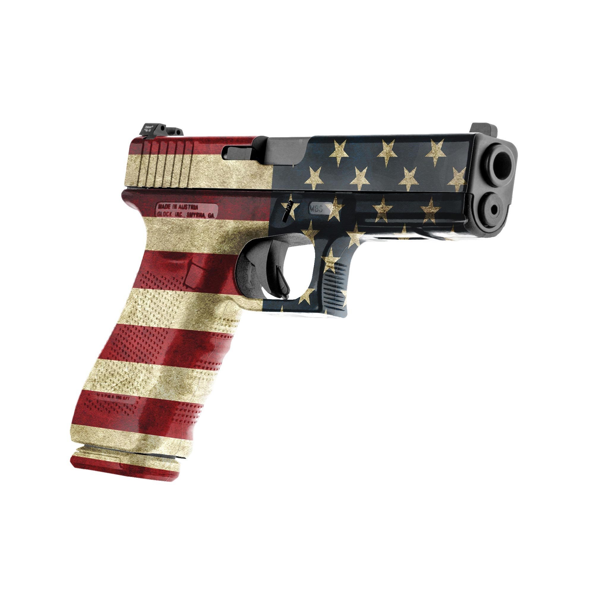 GunSkins Pistol Skin Premium Vinyl Gun Wrap with Precut Pieces Easy