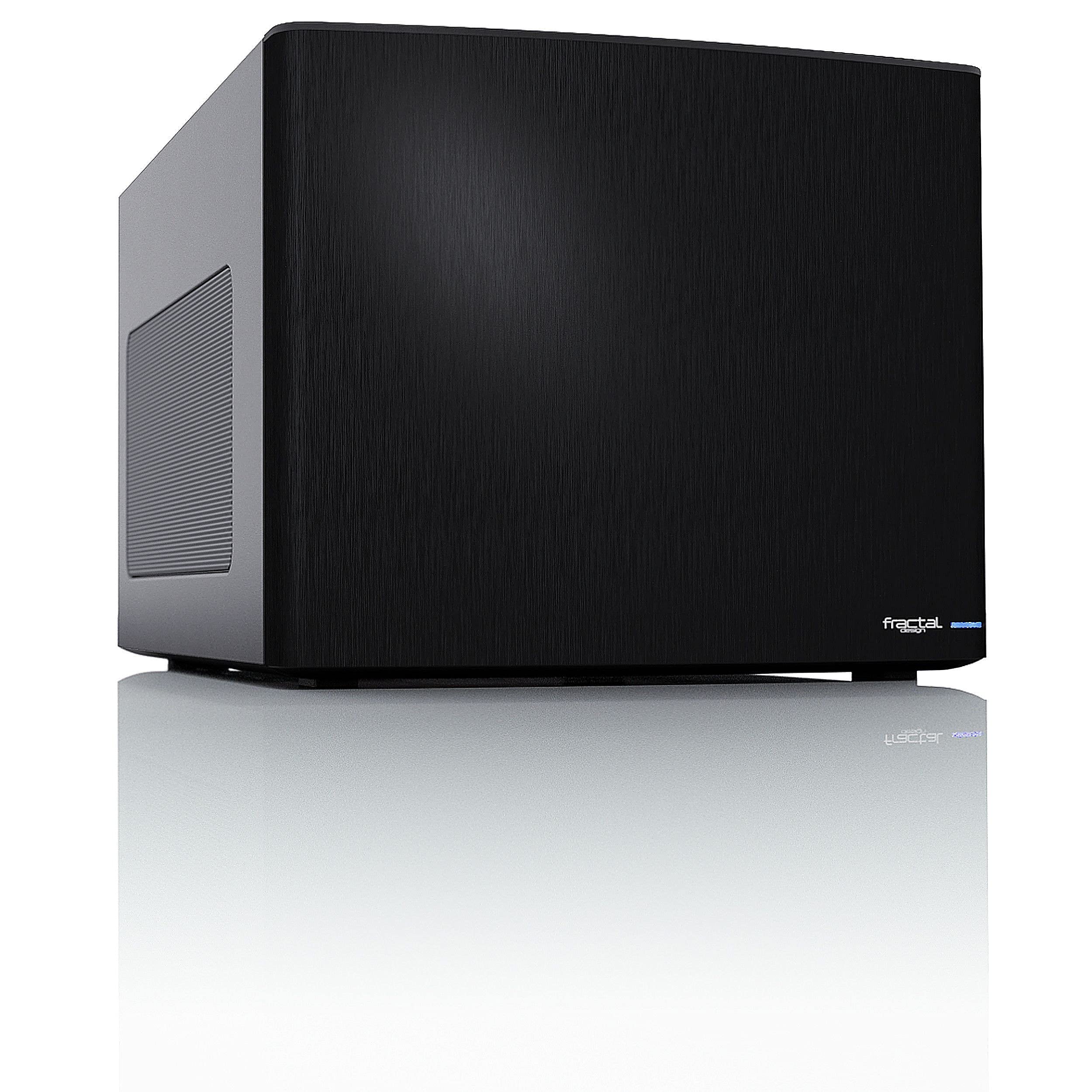 Fractal Design Node 304 - Black - Mini Cube Compact Computer Case - Small Form Factor - Mini ITX â€“ Mitx - High Airflow - Modular Interior - 3X Silent R2 120mm Fans Included - USB 3.0