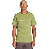 Volcom Men's Striped Knit T-Shirt – Short Sleeve Crewneck Tee, Soft Cotton Jersey