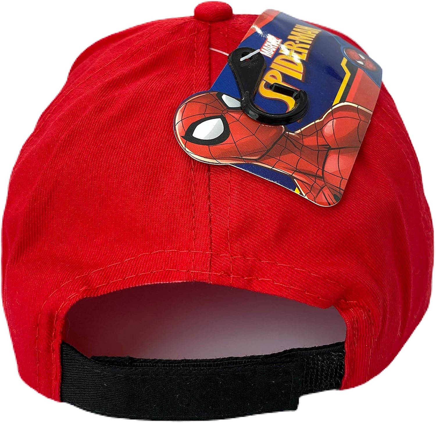 Marvel Spiderman Mask Face Eyes Baseball Cap Hat, Boys Ages 2-5, Red, Black: Clothing
