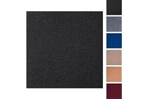 CISSLOR Self Adhesive Carpet Floor Peel Tile Square 10 Pcs 11" x 11" Peel and Stick Carpet Floor Tiles Home Furnishings Floor Easy Install DIY