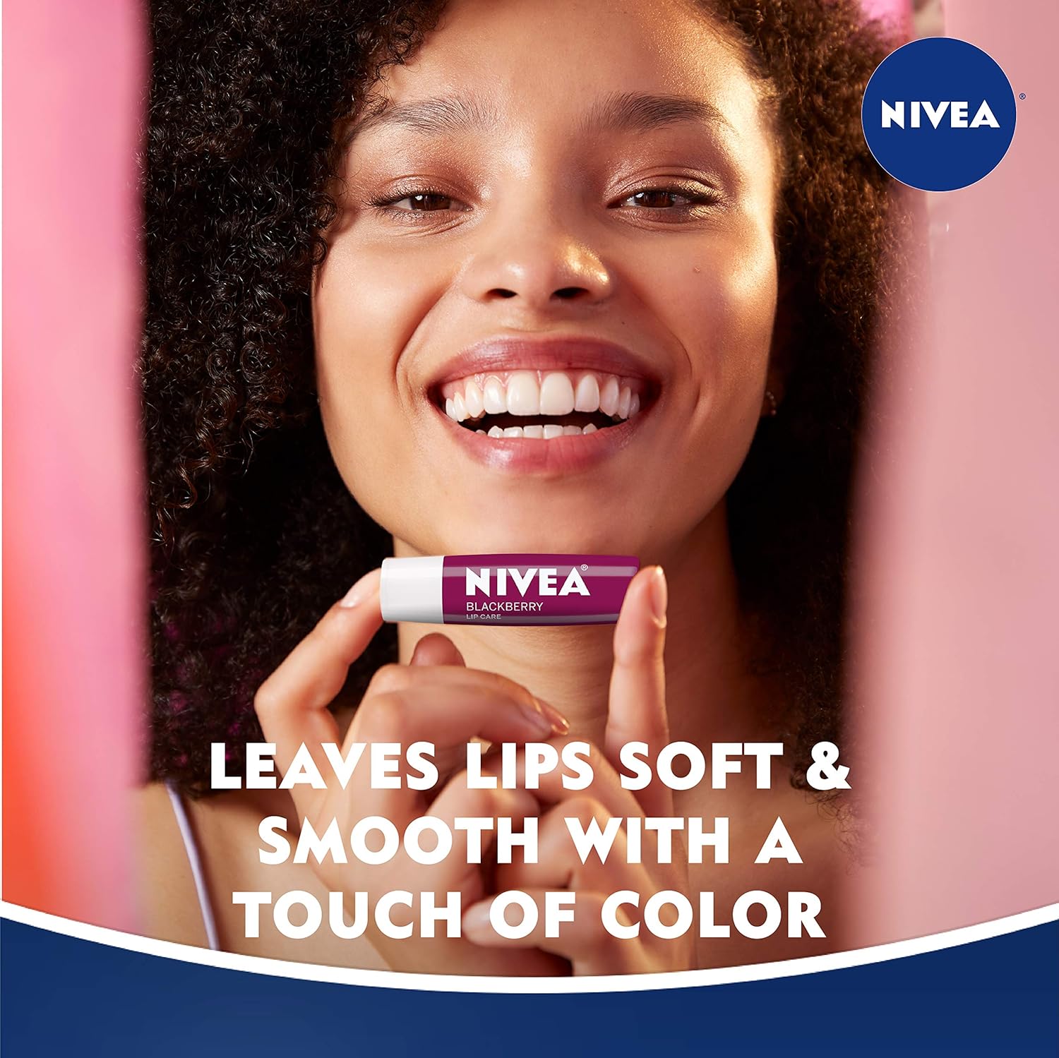 NIVEA Lip Care Fruit Variety Pack - Tinted Lip Balm for Beautiful, Soft Lips - Pack of 4 : Beauty