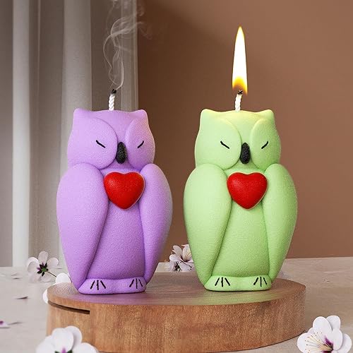 Silicone Nighthawk Mold - Owl Animal Silicone Resin Casting Molds for Candle & Resin & Soap Craft Supplies