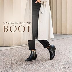 Nisolo Women's Marisa Inside Boots, Black, 8, Ankle