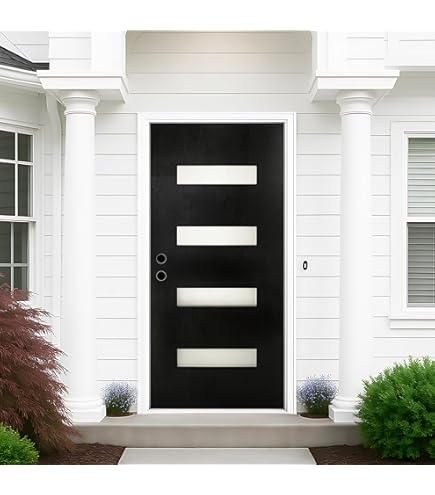 National Door Company, Left-Hand Inswing, Primed Fiberglass Smooth