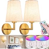Wall Sconce Battery Operated Wall Light Fixure with Remote Control, Dimmable Battery Operated Wall Sconces Set Of Two, Indoor