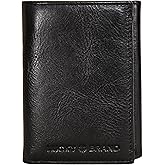 Lucky Brand Men's Trifold Wallet | ID Window | Card Slots | Genuine Leather | Organization | Durable | Stylish