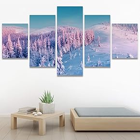 SIGNWIN 5 Panel Canvas Wall Art Modern Art...