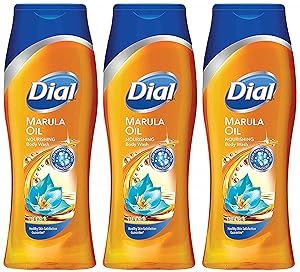 Dial Restoring Body Wash - Miracle Oil - With Marula Oil - Net Wt. 16 FL OZ (473 mL) Per Bottle - Pack of 3