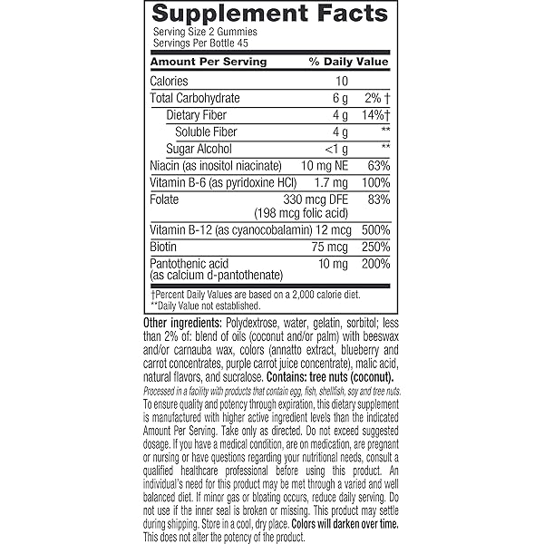 FIBER WELL FIT GUMMIES, 3 PACK (90 COUNT)