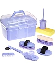 Kit De Toilettage Pour Chevaux Horze 7 Pièces - Coffret Bois Avec Sac Fourre-tout Nylon