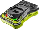 Ryobi 18V ONE+ Charger RB18L50 5.0Ah Hyper Green Grey LED Indicators view 1