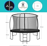 Zero Gravity Ultima 4 12ft Trampoline Black Edition view 4
