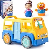 Ms. Rachel Official My First Learning Electronic School Bus with 2 Figures, Music & Sounds, Educational Toys & Toddler Toys for Girls & Boys Ages 1-3+