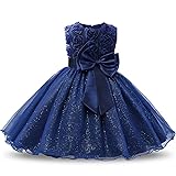 NNJXD Girl Sleeveless Lace 3D Flower Tutu Holiday