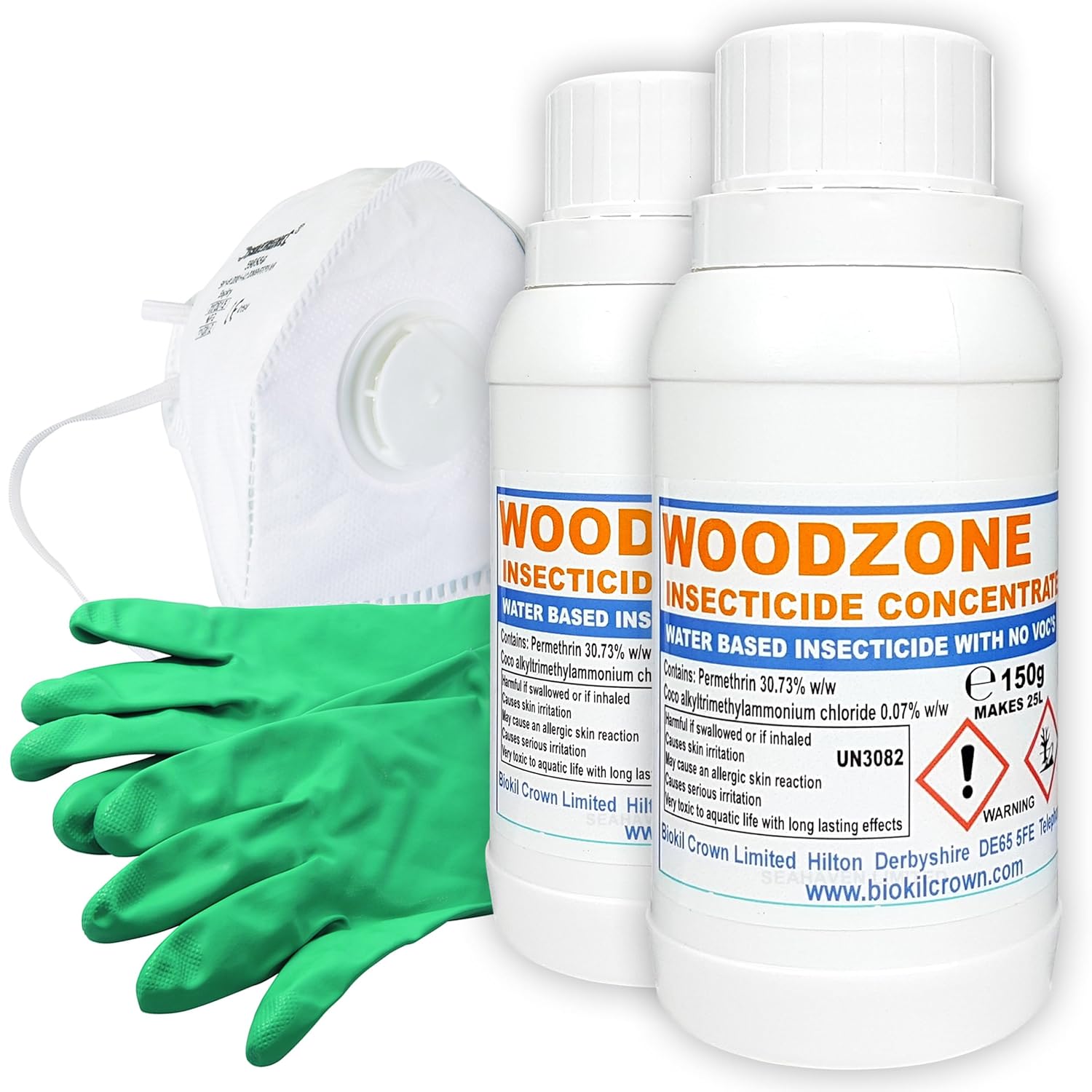 Rempro Woodworm Killer Treatment Kit For Furniture Beetle 2 Bottle Pack Concentrate Makes 50