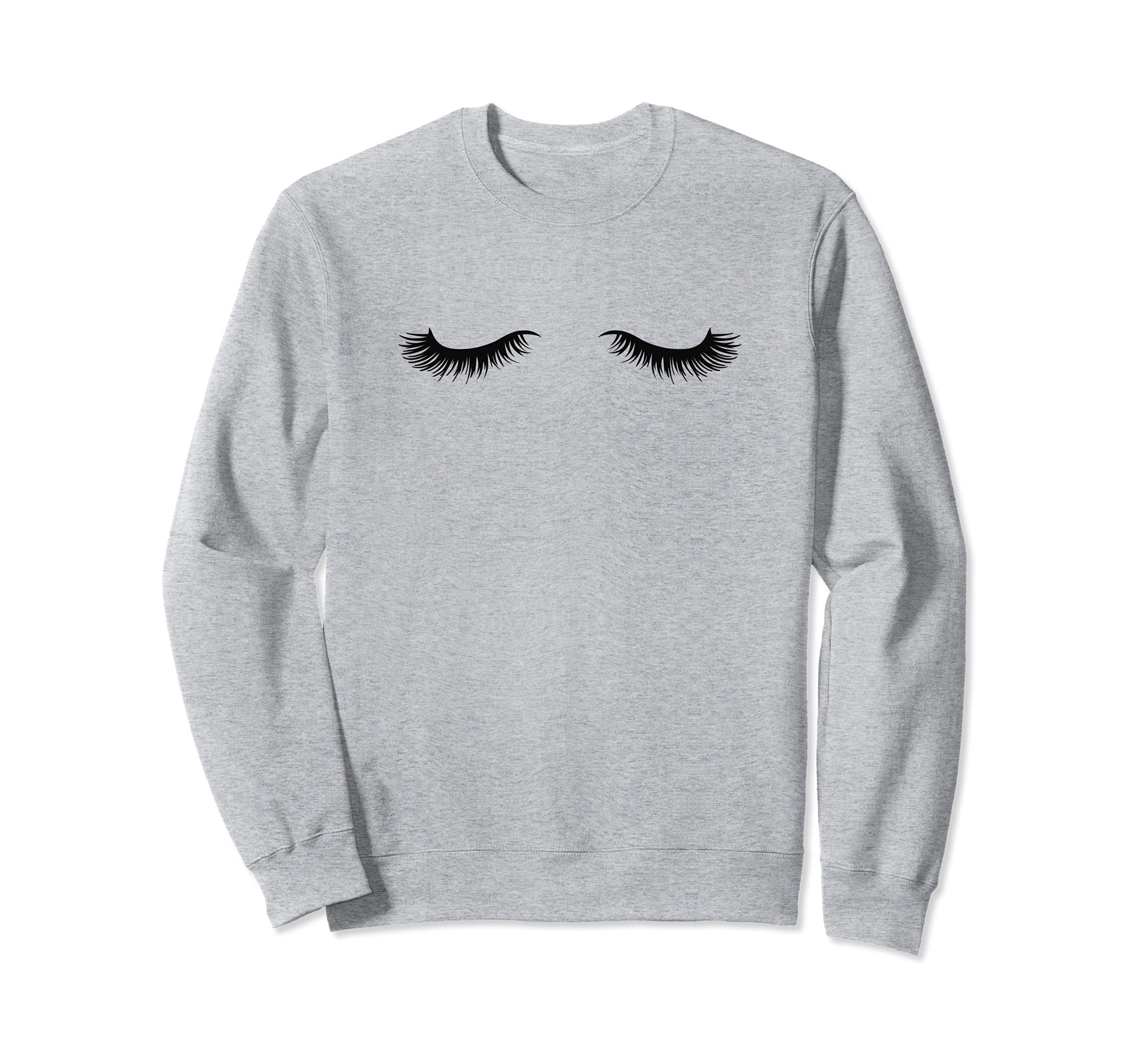 Eyelashes Beauty funny Woman cool elegant Design Sweatshirt