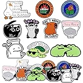 Zkptops 10Pcs Funny Enamel Pins Bulk Funny Enamel Backpack Pins Cool Badges Lapel Pin for Women Men Aesthetic Novelty Button Brooch Pin Fashion Jewelry Accessories for Backpacks Hats Bags Landyards