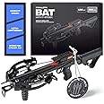 BALLISTA BAT Compound Crossbow with Buttstock, Crossbow for Hunting, Fishing and Target - Fast 300 fps, Powerful 130lbs, Lightweight 3.2 lbs