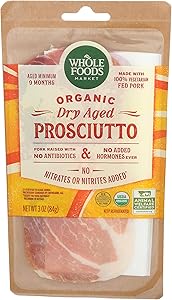 WHOLE FOODS MARKET Organic Sliced Prosciutto, 3 OZ