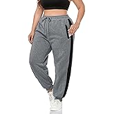 ZERDOCEAN Women's Plus Size Fleece Lined Sweatpants Warm Fleece Joggers Pants Active Track Pant with Pockets