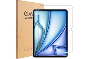 TopEsct 2 Pack Screen Protector for iPad Air 11-Inch M2 (2024), Scratch Resistant,9H Tempered Glass Film, HD Clear