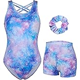 beautyin Gymnastics Leotards for Girls Dance Unitards Shorts Outfits Activewear