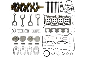 GASEKAN G4KE 2.4 Engine Rebuild Overhaul Kit w/Crankshaft & Con-Rods & Pistons kit Fit for Hyundai Santa Fe Sonata Tucson for Kia Optima Sorento 2.4L 2007-2020 Replace# 23510-25220 23111-2G200 23060-2G400