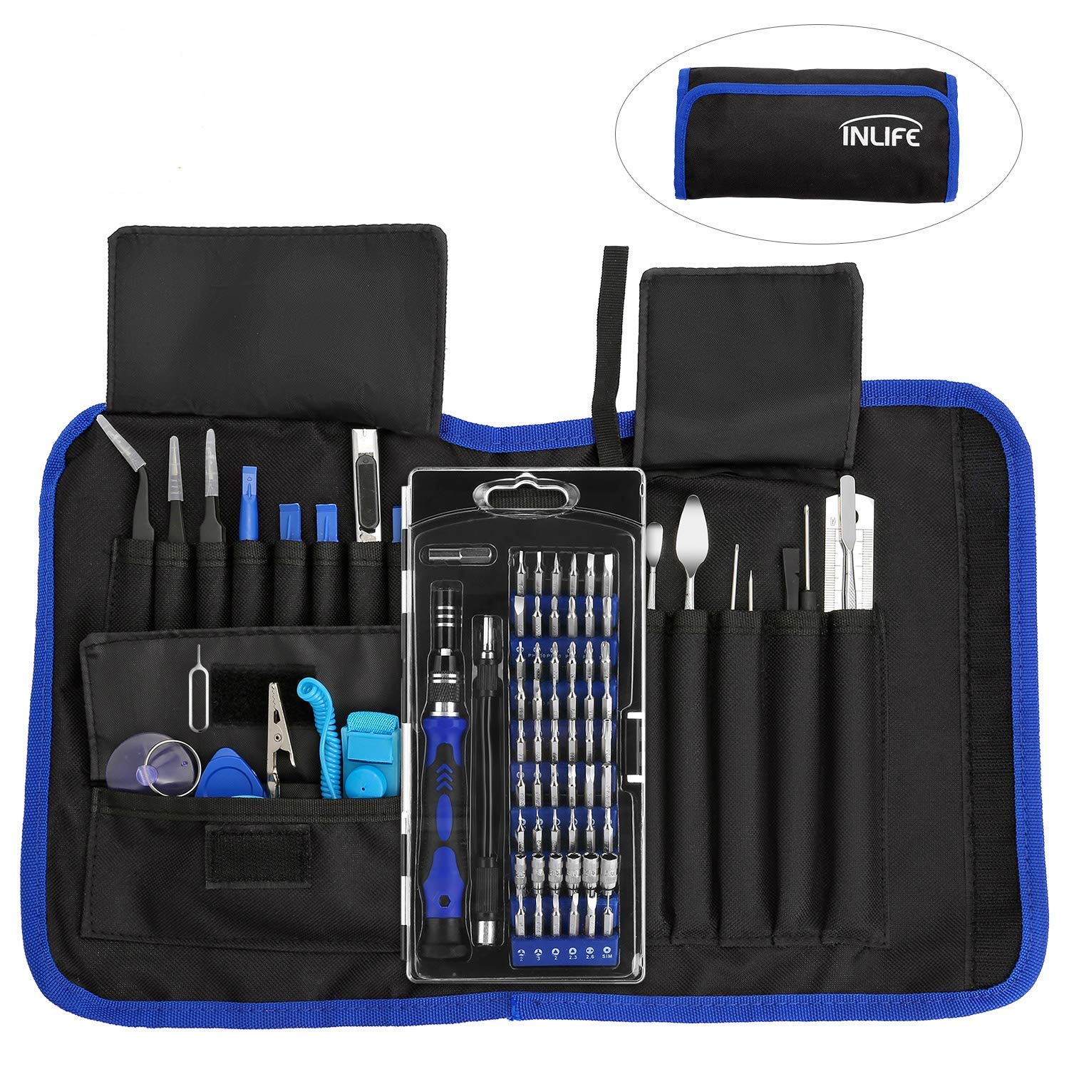 INLIFE Precision Screwdriver Set, Repair Tool Kit, 81 in 1