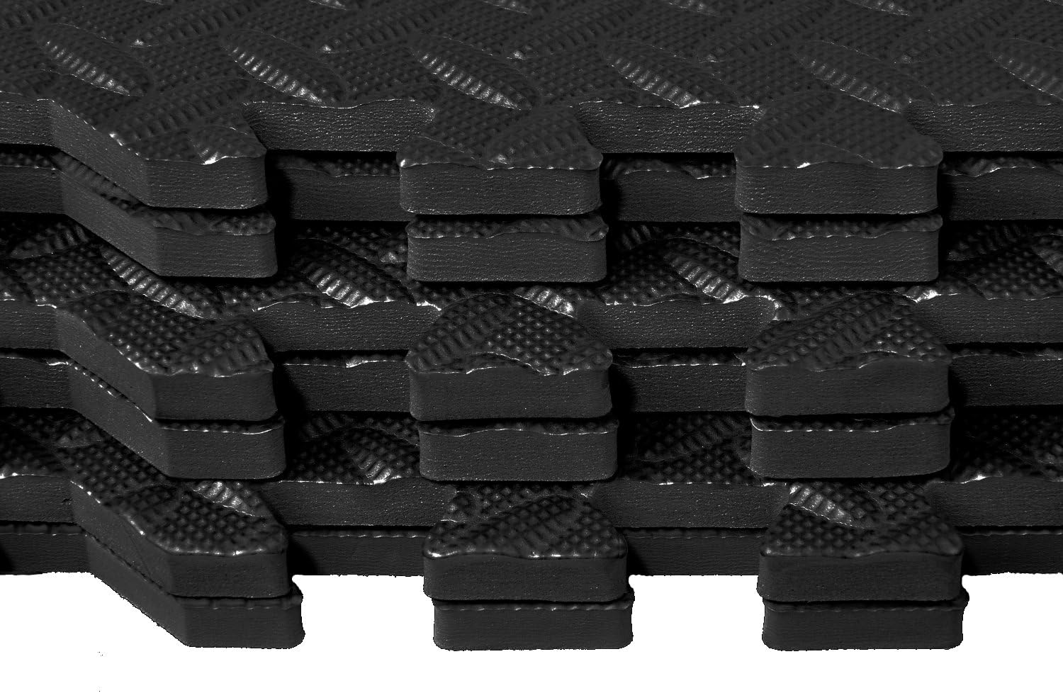 POCO DIVO 24-SQFT Dark Multi-Purpose Floor Mat Anti-Fatigue EVA Foam 6-Tile Interlocking Tile with 12-Border : Sports & Outdoors