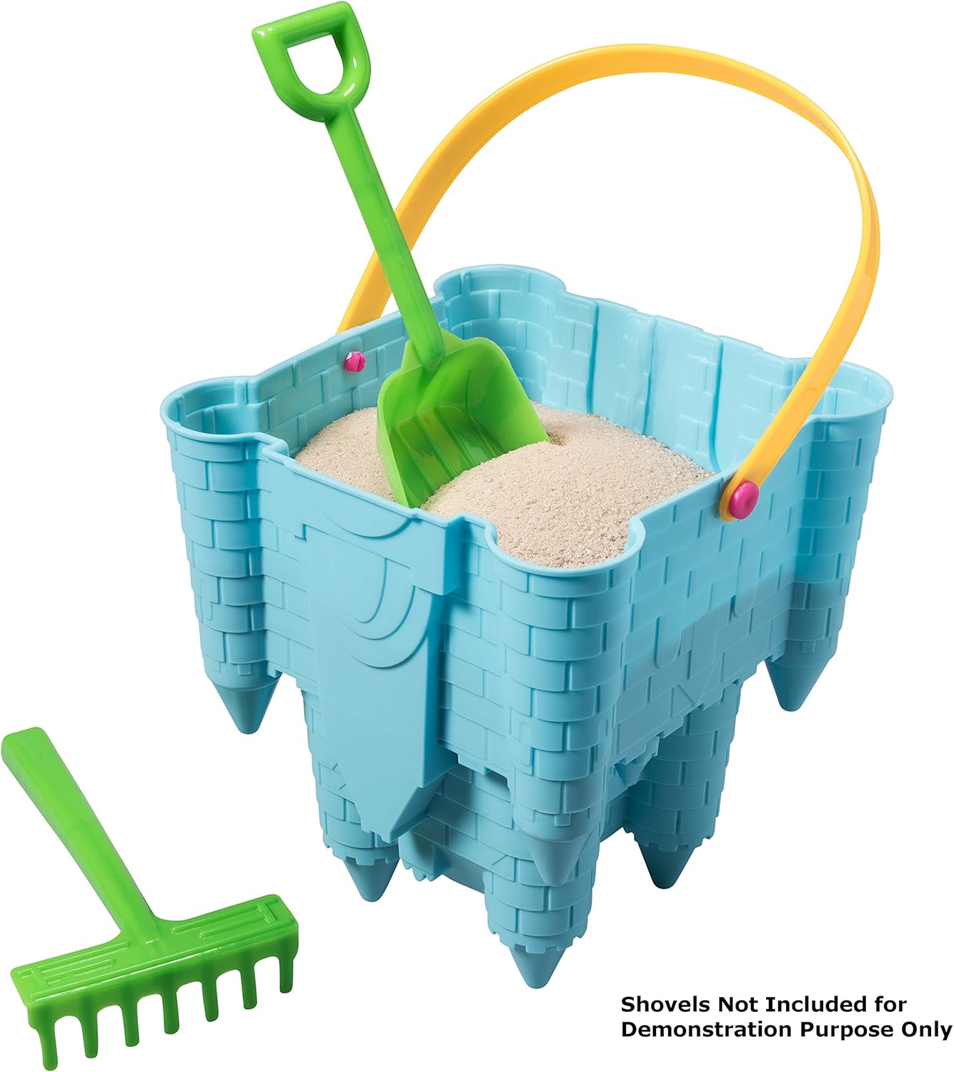 Sand Castle Building Kit, Beach Toys, Beach Bucket, Sand Castle Molds for Kids, Gift Toy for Ages 1 2 3 4 5 6 7 8 9, Older Kids and Toddlers, Sandcastle Building Kit Pail for Kids: Toys & Games