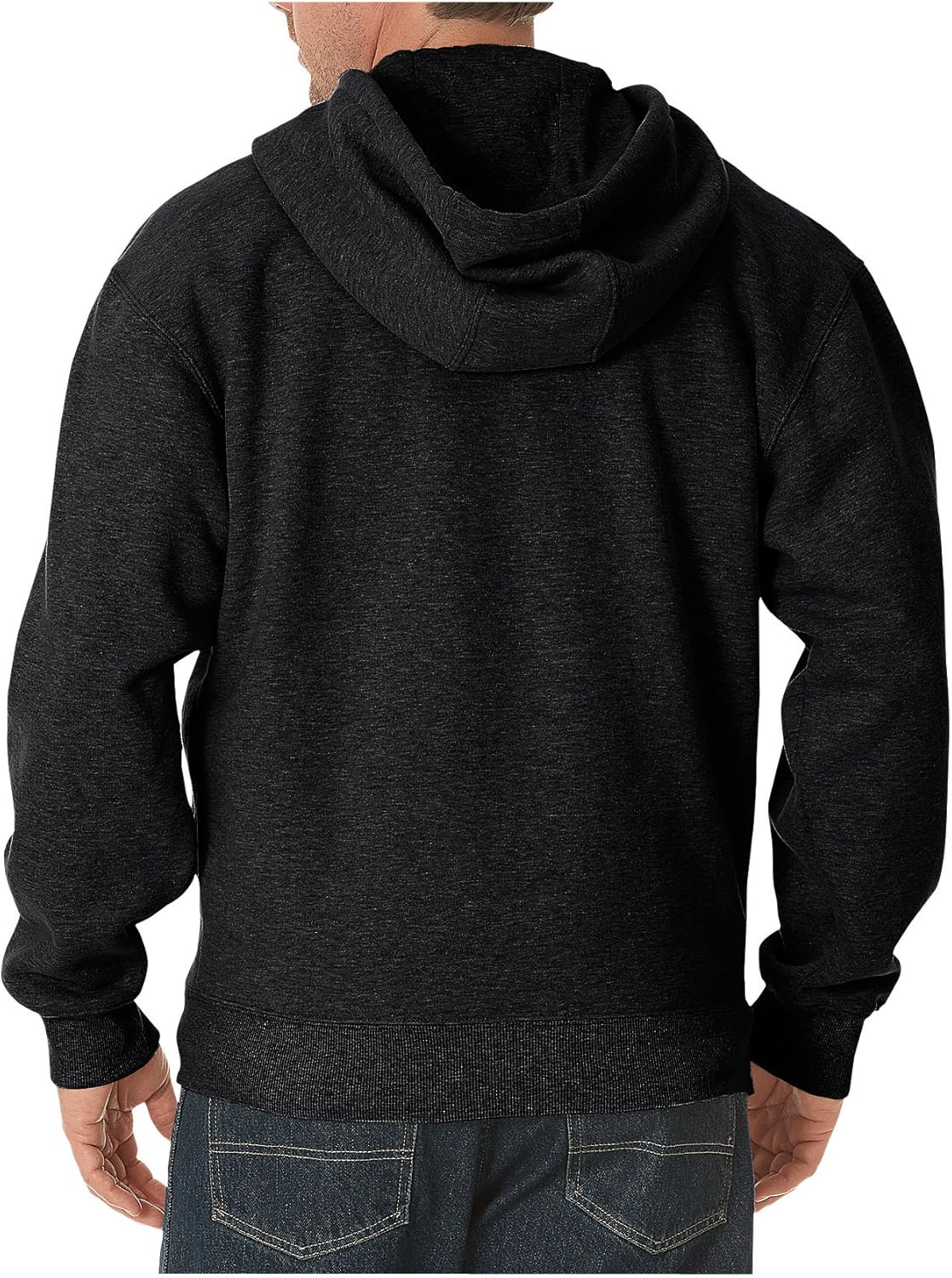 Dickies Men's Big-Tall Midweight Fleece Full Zip Hooded Sweatshirt, Heather Gray, Large: Fashion Hoodies: Clothing