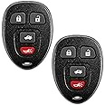 2X KeylessOption Key Fob Replacement for 2006 2007 2008 2009 2010 2011 2012 2013 2014 2015 2016 Buick Lucerne Cadillac DTS Chevrolet Chevy Impala Remote, 4-Button 15912859, Locksmith Required 2011+