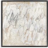 Stupell Industries Muted Neutral Dapples Black Framed Giclee Wall Art Design by Suzanne Nicoll, 12 x 12
