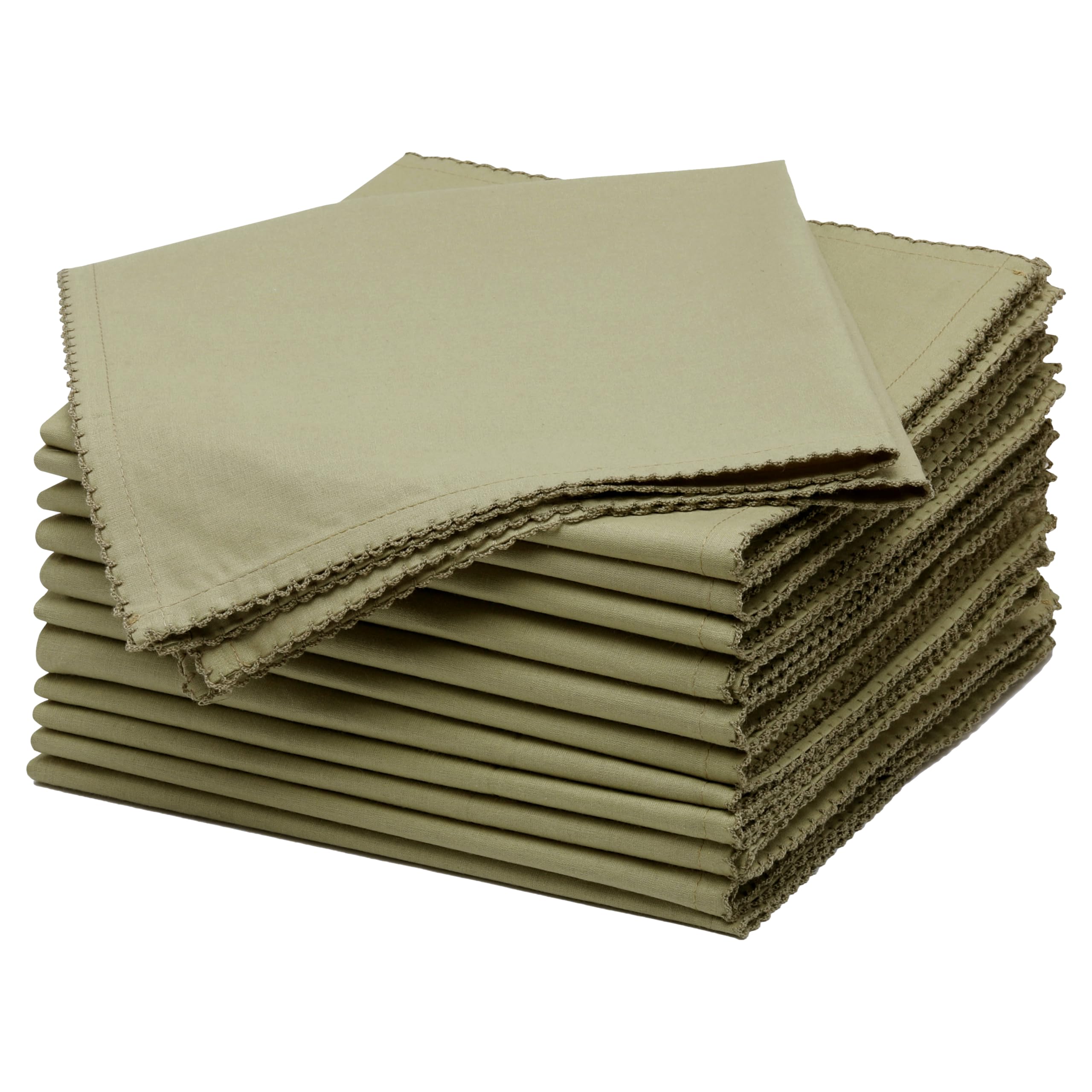 Photo 1 of ***ONLY ONE NAPKIN***
TOSHE Cloth Napkin 1 Washable Cloth Napkins 17x17 inch 100% Cotton Dinner Napkins Black Table Napkins for Hotel, Restaurant, Lunch, Wedding and Parties (ONE Khaki)
