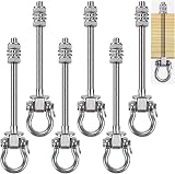 SELEWARE Antirust 304 Stainless Swing Hammock Bolts Set of 6 9.25 in view 1