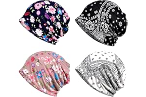 XYIYI Womens Chemo Headwear Hats Cotton Slouchy Beanie Cap Scarf