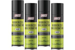LAUCO Rubberized Undercoating Black (4-Pack) - 15oz Aerosol Spray Paint Can - Automotive & Truck Undercoat, Rust, Corrosion, Sound Deadener Coating for Metal & Plastic