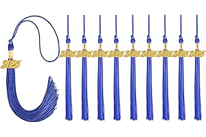 GRADFTY 10 Pieces Graduation Tassels 2025,Royal Blue Tassels 2025 Bulk