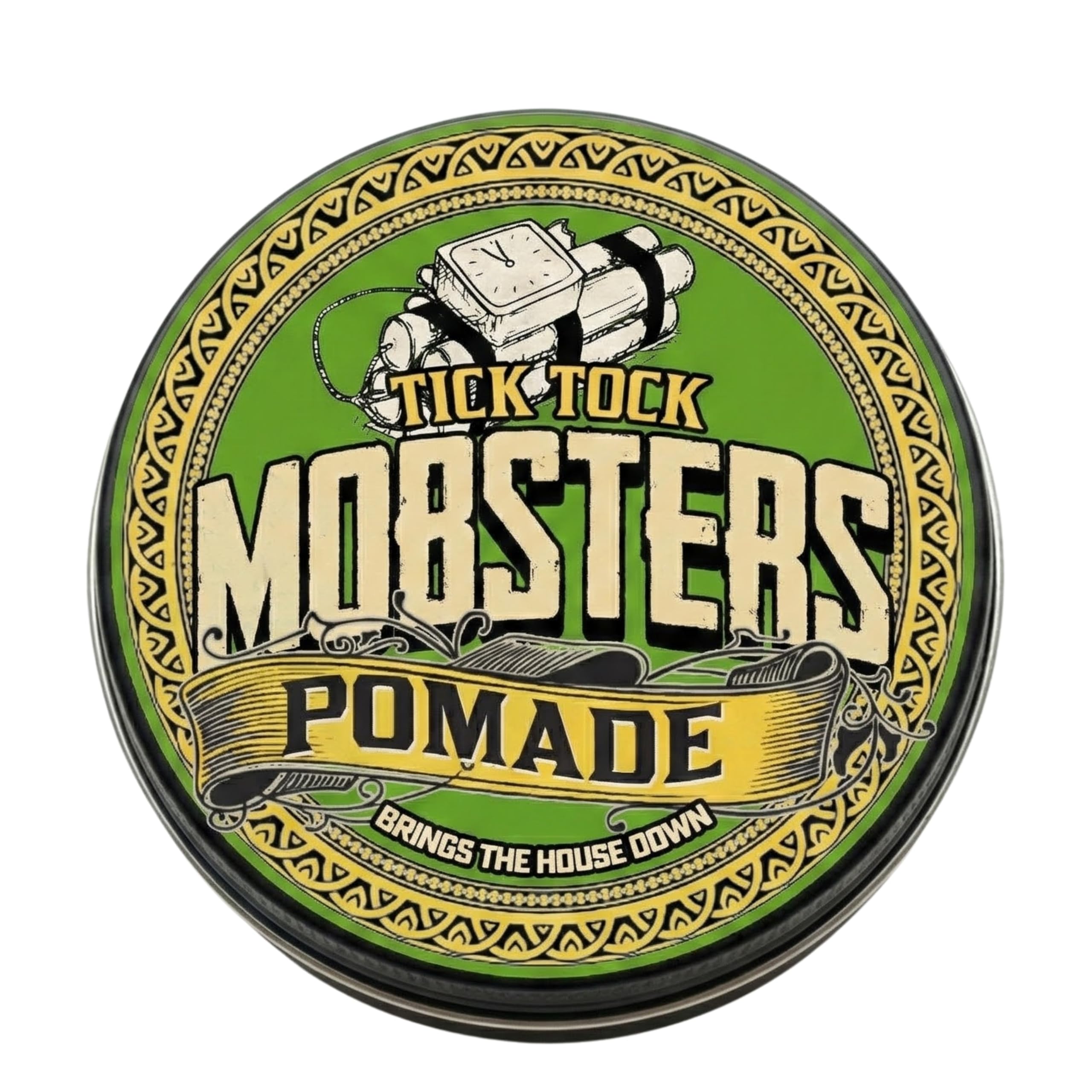 Mobsters Pomade for Men - Strong Hold, Matte Finish Water-Based Pomade for Men, Easy Wash Out, Non-Greasy, Long-Lasting Mens Hair Wax for Slick Back, Easy Wash Out, Compact Tin, Various Scents