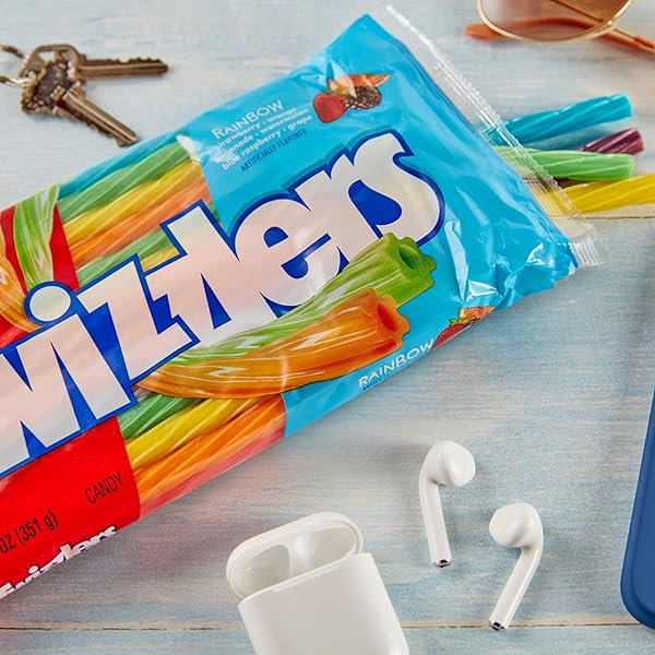 TWIZZLERS TWISTS RAINBOW FLAVORED LICORICE STYLE, CHEWY CANDY BAG, 12.4 OZ